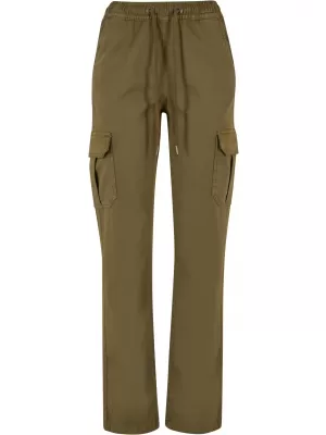 Ženské nohavice mestské klasiky TB6158 Tini Olive