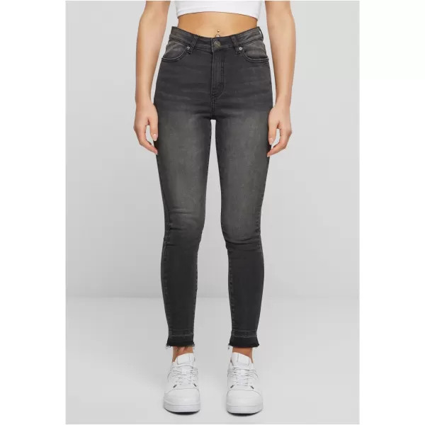  Dámske džínsy URBAN CLASSICS TB6865 Black Washed 