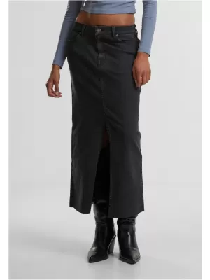 Dámska sukňa URBAN CLASSICS TB7092 ČIERNE UMYTÉ