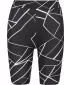 Dámske šortky URBAN CLASSICS TB4346A Geometrická čierna/čierna 2 PACK