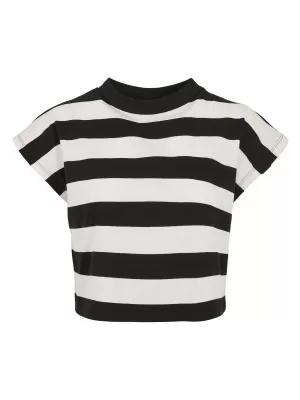 Dámska t -shirt URBAN CLASSICS TB3631A Čierna/biela/čierna