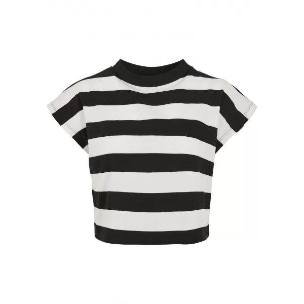  Dámska t -shirt URBAN CLASSICS TB3631A Čierna/biela/čierna 