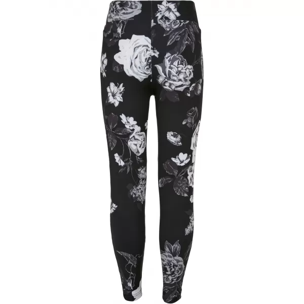  Detské legíny URBAN CLASSICS UCK4005 Dark Flower AOP 