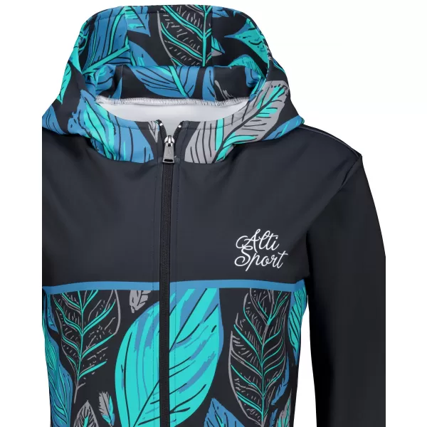  Dámska prémiová mikina na zips ALTISPORT VOJ/ALW061MI02 MODRÁ 