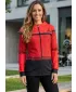 Dámska prémiová mikina na zips ALTISPORT VOJ/ALW023MI02 ČERVENÁ