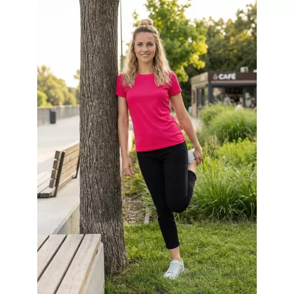  Dámske prémiové funkčné tričko ALTISPORT VOJ/ALW075TR01 JASNE ČERVENÁ 