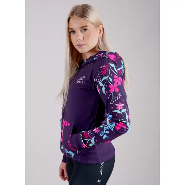  Dámska prémiová mikina na zips ALTISPORT VOJ/ALW063MI02 FUCHSIOVÁ 