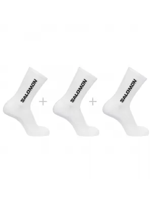 Ponožky SALOMON EVERYDAY CREW 3-PACK LC2086000 BIELA/BIELA/BIELA
