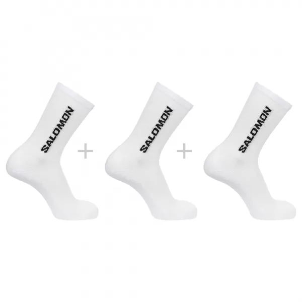  Ponožky SALOMON EVERYDAY CREW 3-PACK LC2086000 BIELA/BIELA/BIELA 