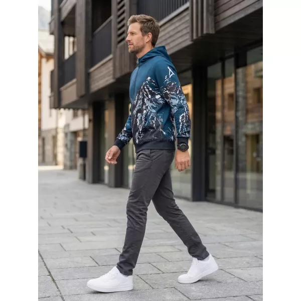  Pánska prémiová mikina na zips ALTISPORT VOJ/ALM059MI02 NÁVYKY 