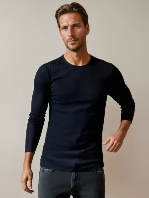 Pánsky sveter DSTREET WX2294 TMAVO MODRÁ