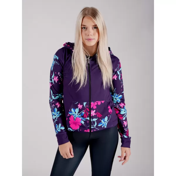  Dámska prémiová mikina na zips ALTISPORT VOJ/ALW063MI02 FUCHSIOVÁ 