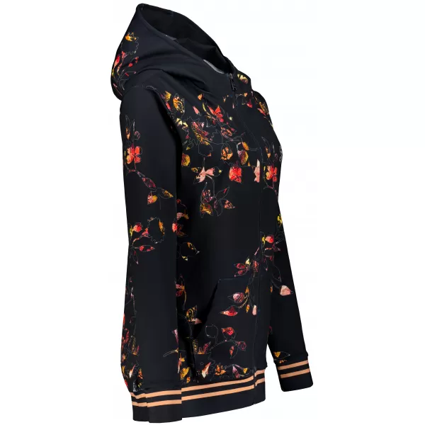  Dámska prémiová mikina na zips ALTISPORT VOJ/ALW024MI02 ČIERNA 