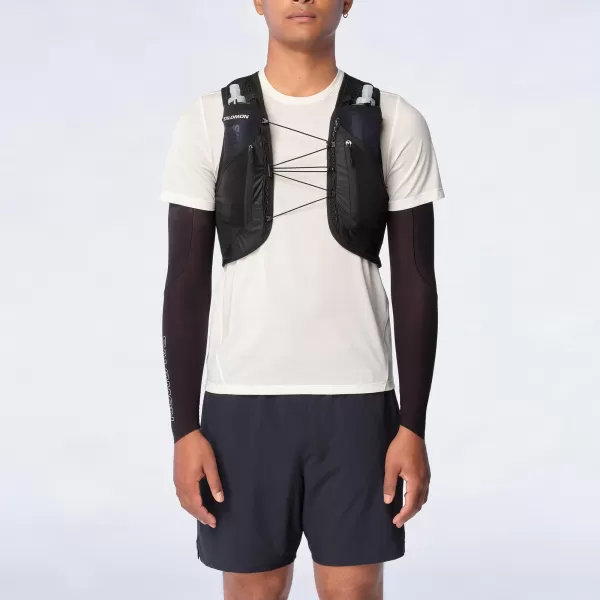  Pánsky ruksak SALOMON ACTIVE SKIN 12 SET LC2177400 ČIERNA/KOVOVÁ 