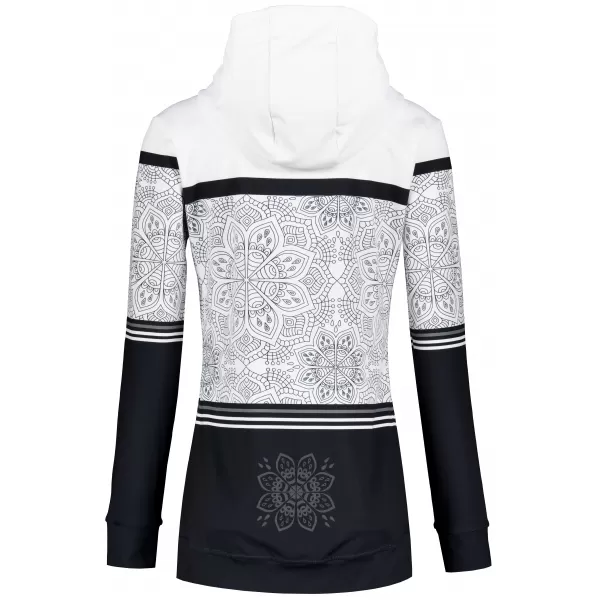  Dámska prémiová mikina na zips ALTISPORT VOJ/ALW023MI02 ČIERNOBIELY 