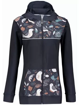 Dámska prémiová mikina na zips ALTISPORT VOJ/ALW062MI02 ČIERNA