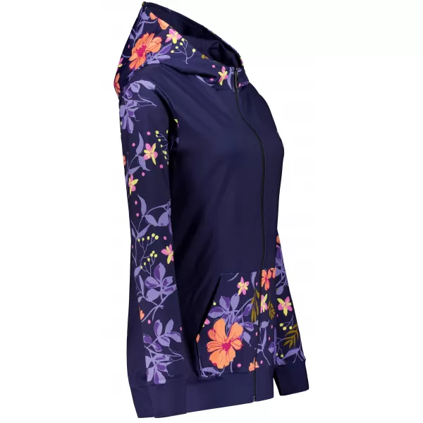  Dámska prémiová mikina na zips ALTISPORT VOJ/ALW063MI02 TMAVO FIALOVÁ 