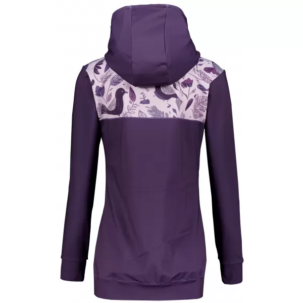  Dámska prémiová mikina na zips ALTISPORT VOJ/ALW062MI02 FIALOVÁ 