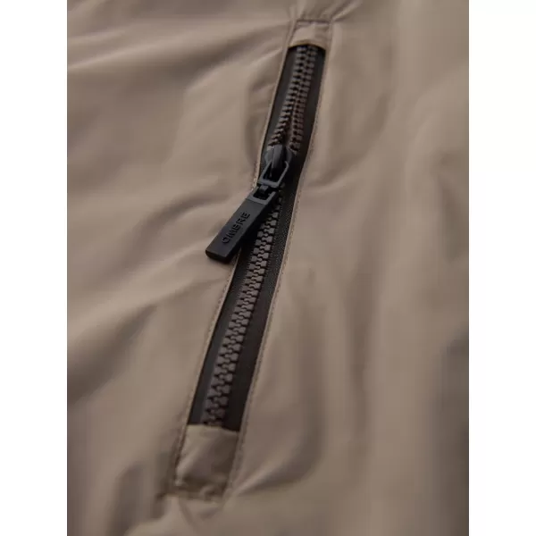  Pánska bunda OMBRE C447 BÉŽOVÁ/HNEDÁ 