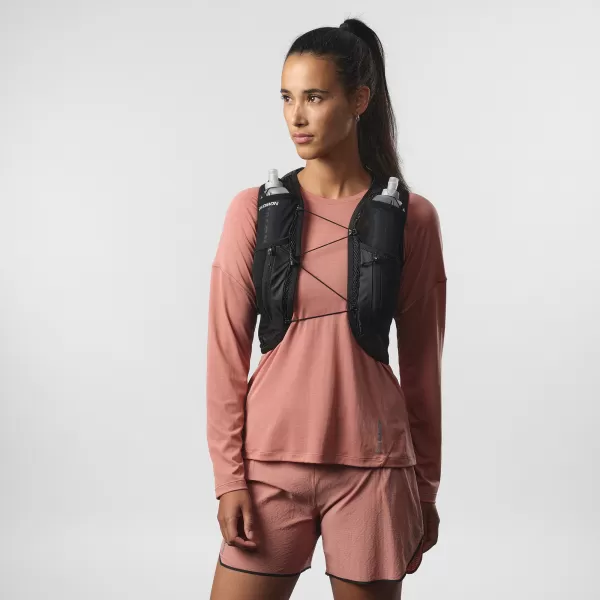  Dámsky ruksak SALOMON ACTIVE SKIN 12 WOMEN SET LC2178600 ČIERNA/KOVOVÁ 
