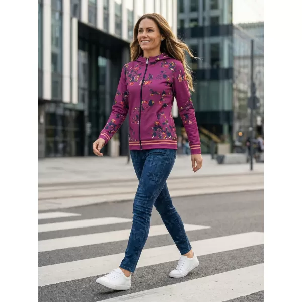  Dámska prémiová mikina na zips ALTISPORT VOJ/ALW024MI02 FIALOVÁ 