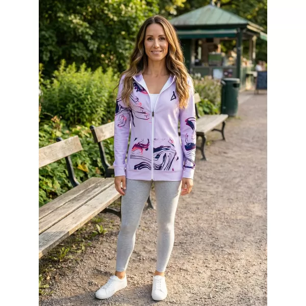  Dámska prémiová mikina na zips ALTISPORT VOJ/ALW064MI02 ORGOVÁN 
