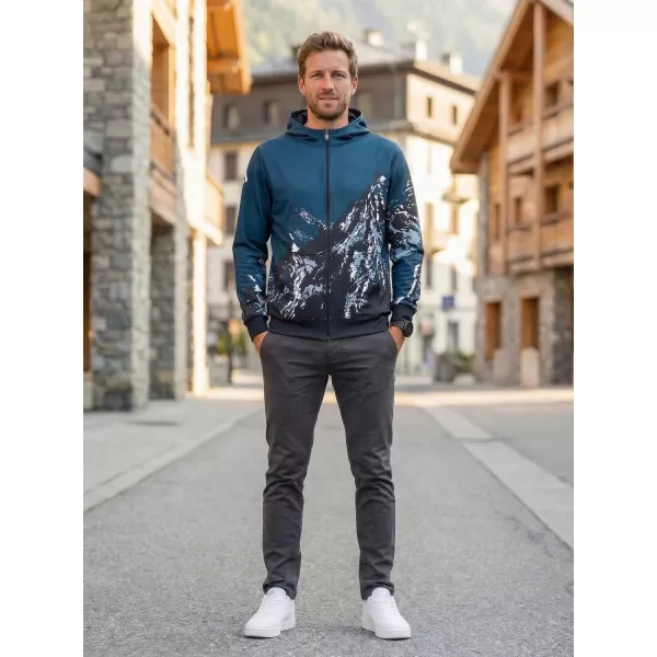  Pánska prémiová mikina na zips ALTISPORT VOJ/ALM059MI02 NÁVYKY 