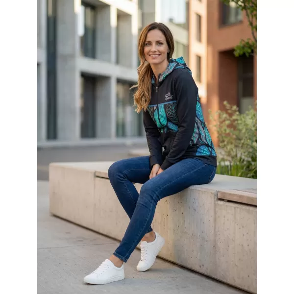  Dámska prémiová mikina na zips ALTISPORT VOJ/ALW061MI02 MODRÁ 