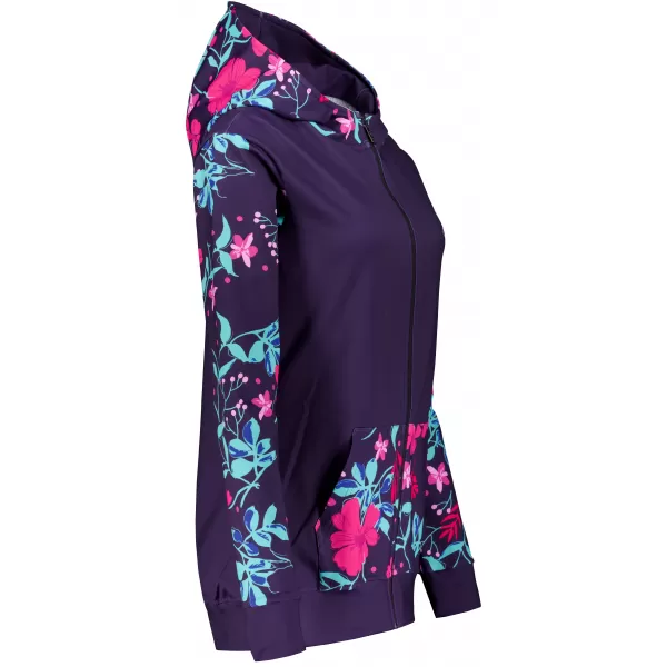  Dámska prémiová mikina na zips ALTISPORT VOJ/ALW063MI02 FUCHSIOVÁ 