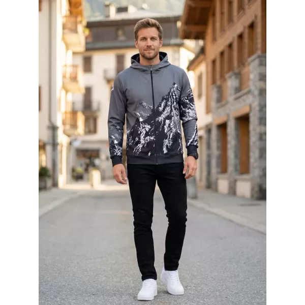  Pánska prémiová mikina na zips ALTISPORT VOJ/ALM059MI02 SIVÁ 