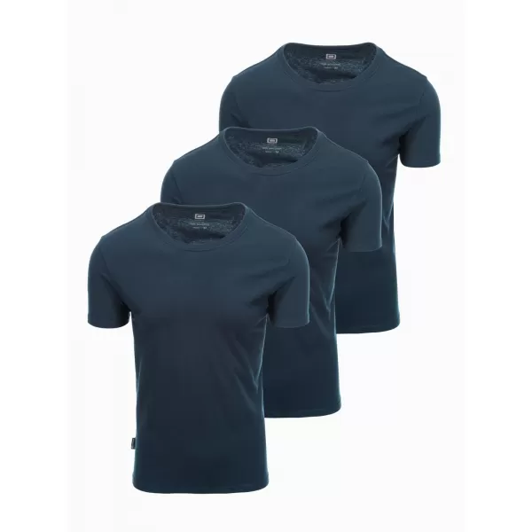  Pánska košeľa OMBRE om-tsbs-0232 3x NAVY BLUE 