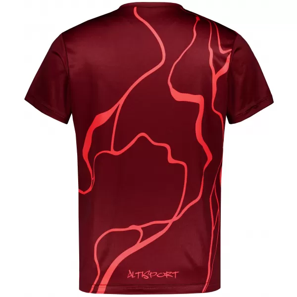  Prémiové pánske funkčné tričko ALTISPORT VOJ/ALM073TR01 VÍNOVO ČERVENÉ 