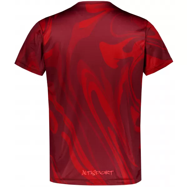  Prémiové pánske funkčné tričko ALTISPORT VOJ/ALM072TR01 VÍNOVO ČERVENÉ 