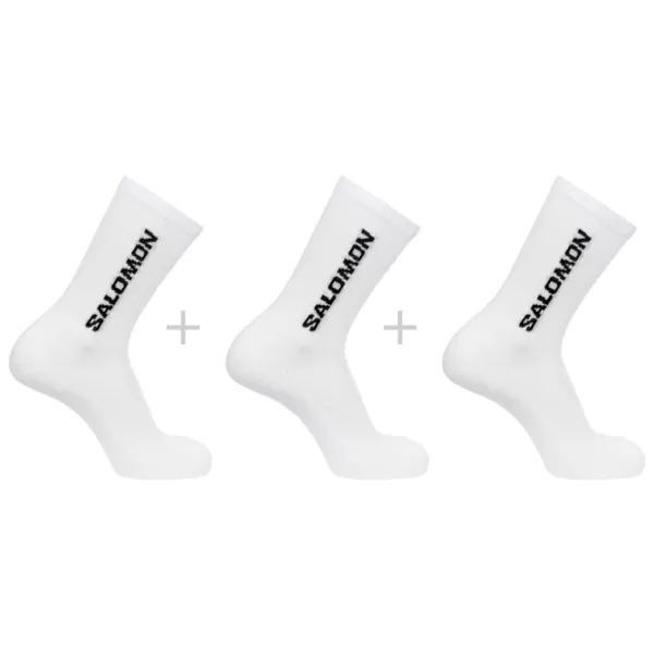  Ponožky SALOMON EVERYDAY CREW 3-PACK LC2086000 BIELA/BIELA/BIELA 
