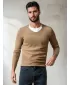 Pánsky sveter DSTREET WX2306 KARAMEL