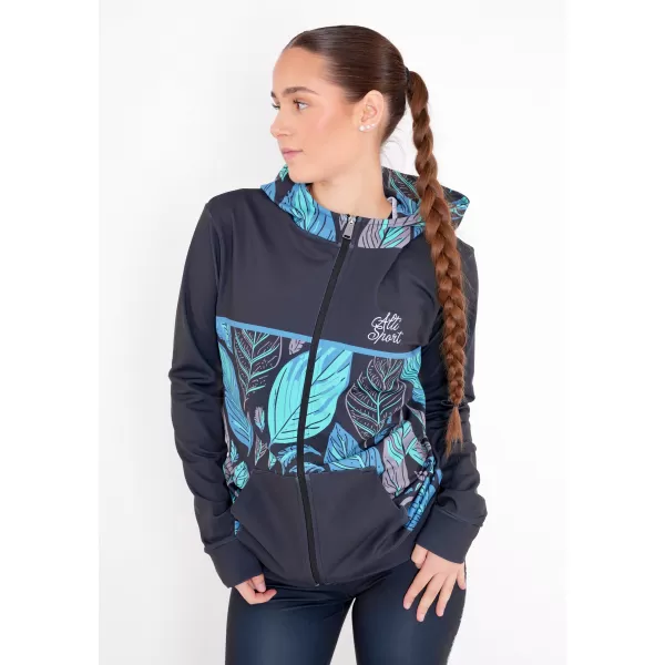  Dámska prémiová mikina na zips ALTISPORT VOJ/ALW061MI02 MODRÁ 