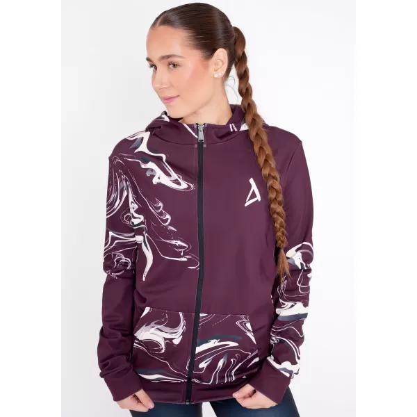 Dámska prémiová mikina na zips ALTISPORT VOJ/ALW064MI02 RUDA 