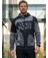 Pánska prémiová mikina na zips ALTISPORT VOJ/ALM056MI02 ČIERNA