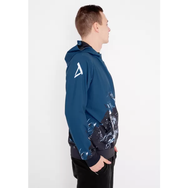  Pánska prémiová mikina na zips ALTISPORT VOJ/ALM059MI02 NÁVYKY 