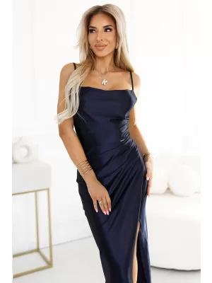 Šaty NUMOCO DIANE 483-6 TMAVO MODRÁ