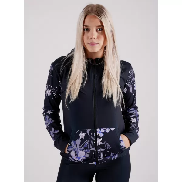  Dámska prémiová mikina na zips ALTISPORT VOJ/ALW063MI02 ČIERNA 