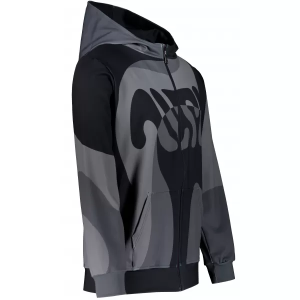  Pánska prémiová mikina na zips ALTISPORT VOJ/ALM056MI02 ČIERNA 