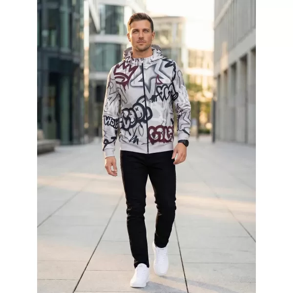  Pánska prémiová mikina na zips ALTISPORT VOJ/ALM054MI02 TMAVO ŠEDÁ 