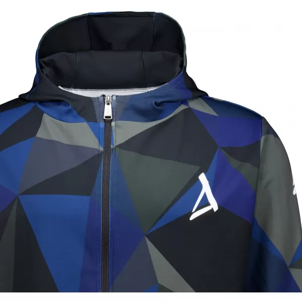  Pánska prémiová mikina na zips ALTISPORT VOJ/ALM007MI02 TMAVO MODRÁ 
