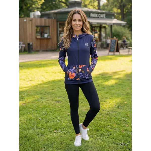  Dámska prémiová mikina na zips ALTISPORT VOJ/ALW063MI02 TMAVO FIALOVÁ 