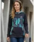 Dámska prémiová mikina na zips ALTISPORT VOJ/ALW061MI02 MODRÁ