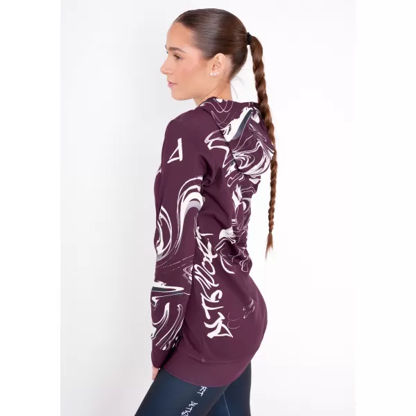  Dámska prémiová mikina na zips ALTISPORT VOJ/ALW064MI02 RUDA 