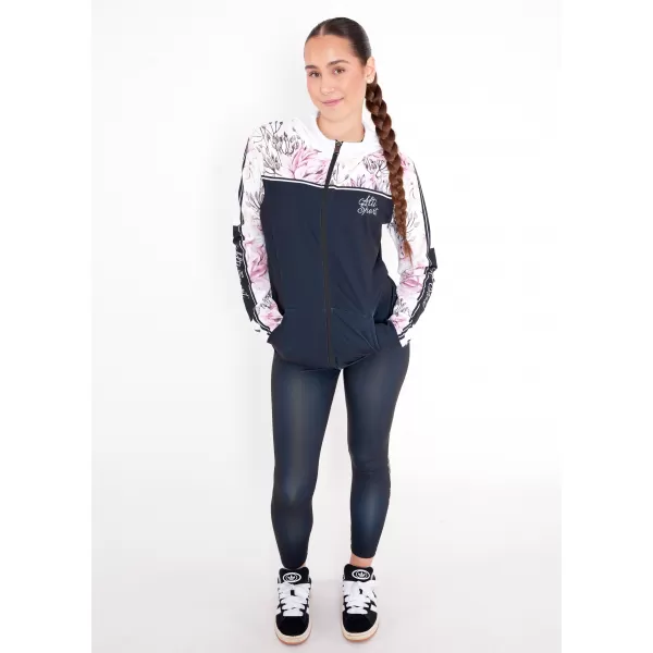  Dámska prémiová mikina na zips ALTISPORT VOJ/ALW008MI02 ČIERNA 