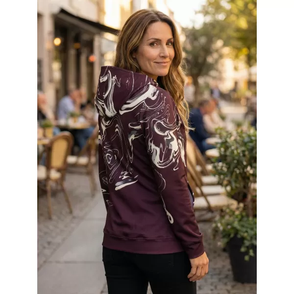  Dámska prémiová mikina na zips ALTISPORT VOJ/ALW064MI02 RUDA 