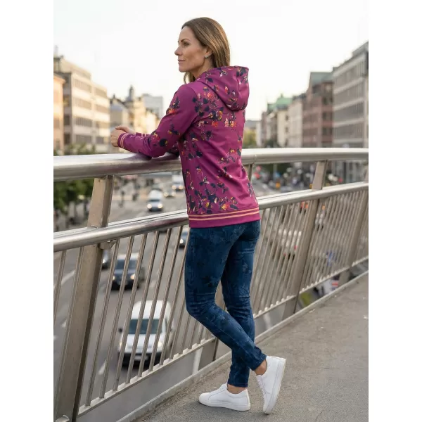  Dámska prémiová mikina na zips ALTISPORT VOJ/ALW024MI02 FIALOVÁ 